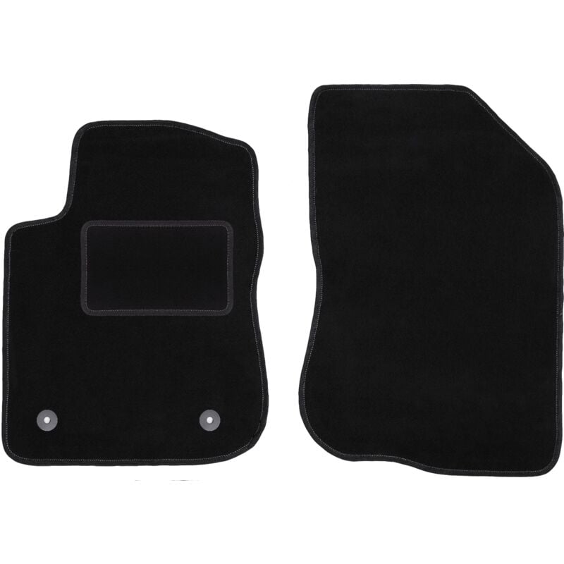 Tapis avant noirs pour Peugeot 208 I berline (2012-2019)