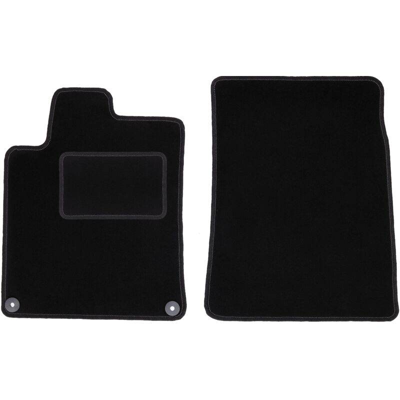 Tapis avant noirs pour Peugeot 407 coupé, berline, break (2004-2011)