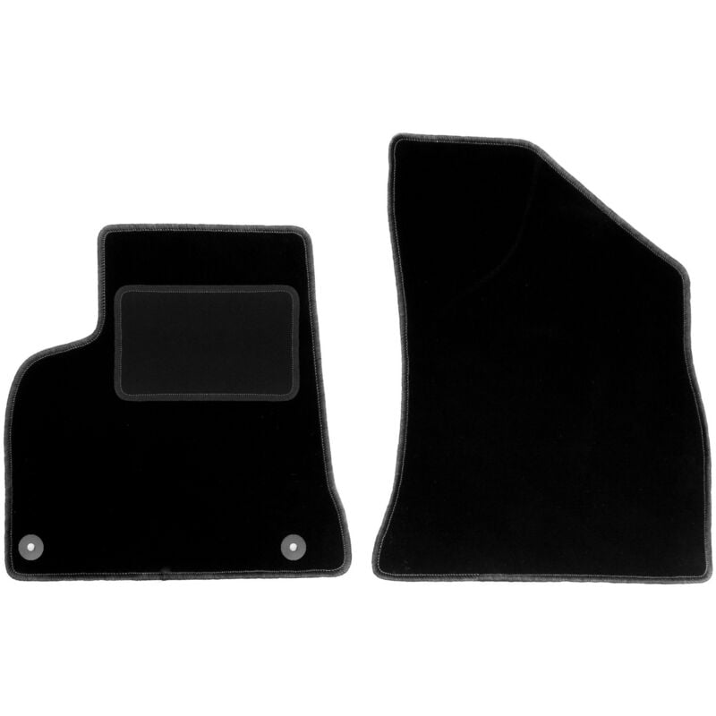 Tapis avant noirs pour Peugeot 5008 I 7 places (2009-2017)