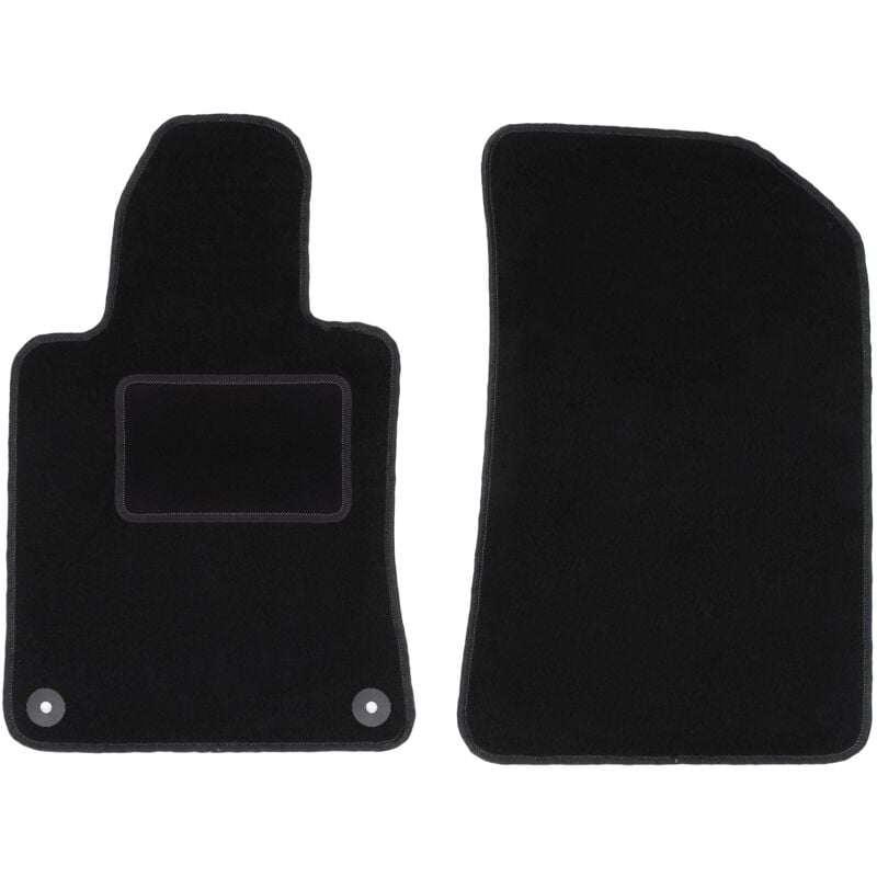 Tapis avant noirs pour Peugeot 508 I berline, break, SW, RXH (2010-2018)