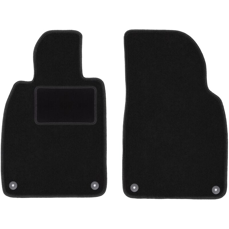 Tapis avant noirs pour : Porsche 911 (type 991) coupé, targa, cabriolet (2010-2019)