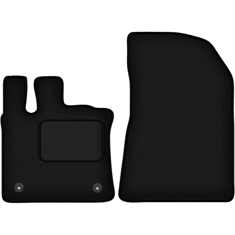 Tapis avant noirs pour Renault Captur II crossover (2020-)