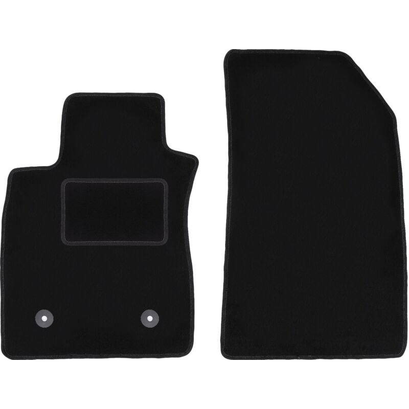 Tapis avant noirs pour Renault Clio III break, berline (2005-2012)