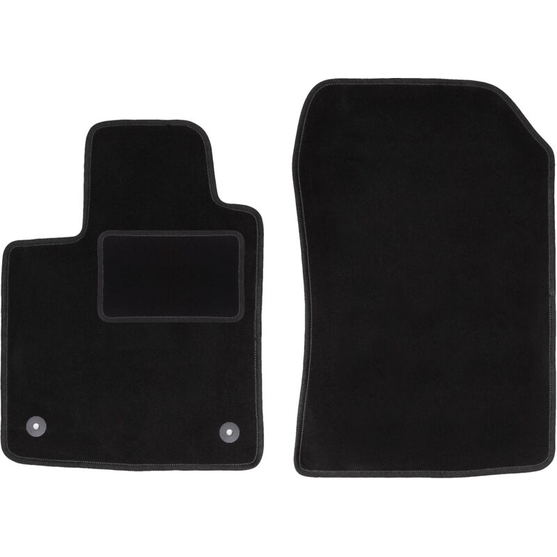 Tapis avant noirs pour Renault Twingo II berline (2007-2014)
