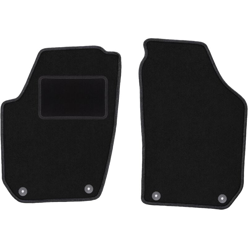 Tapis avant noirs pour Skoda Fabia II berline, break (2007-2014)