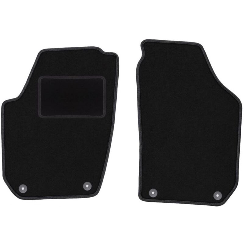 Tapis avant noirs pour Skoda Fabia II berline, break (2007-2014)