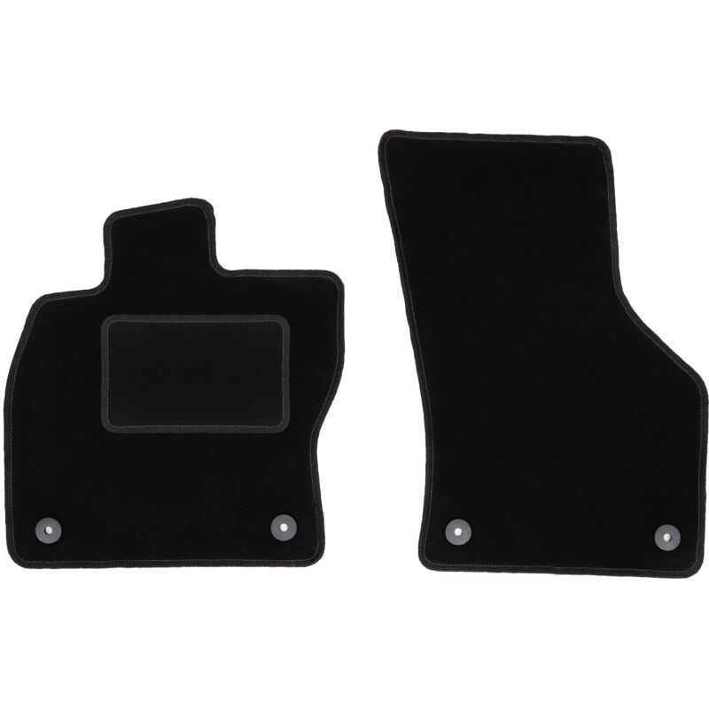 Tapis avant noirs pour Skoda Superb III break, berline (2015-2020)