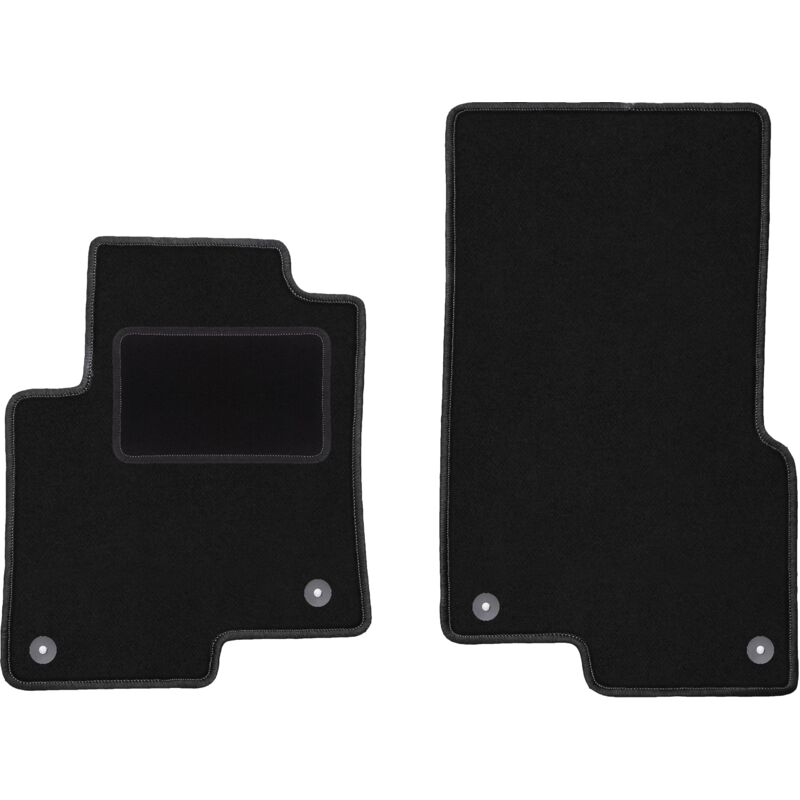Tapis avant noirs pour Smart ForFour I à hayon (2004-2007)