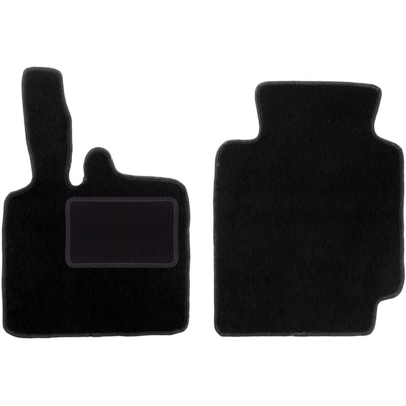 Tapis avant noirs pour Smart ForTwo I avec patte (1998-2007)