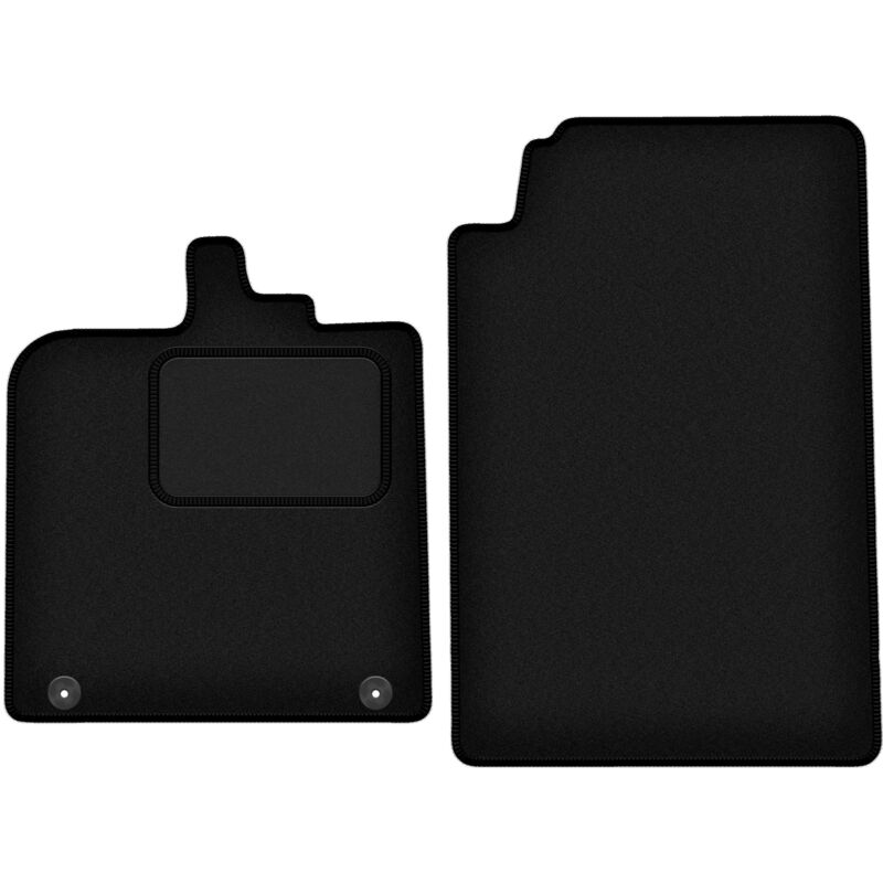Tapis avant noirs pour Smart Fortwo II à hayon (2007-2014)