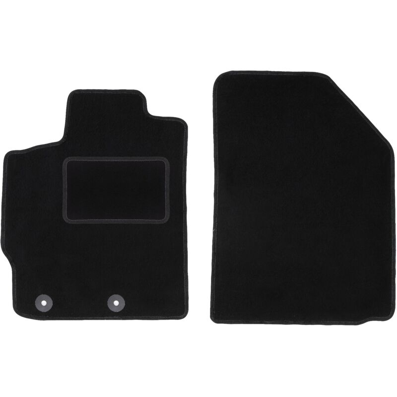 Tapis avant noirs pour Toyota Yaris II à hayon (2005-2011)