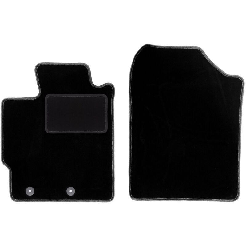 Tapis avant noirs pour Toyota Yaris III FL à hayon (2017-2020)
