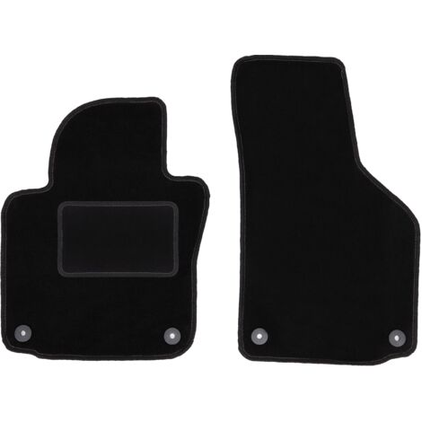 Tapis avant noirs pour Volkswagen Golf VI à hayon, variante, break (2009-2013)