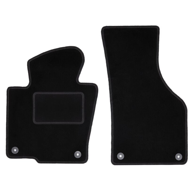 Tapis avant noirs pour : Volkswagen Passat B7 berline, break, variante, alltrack (2010-2014)