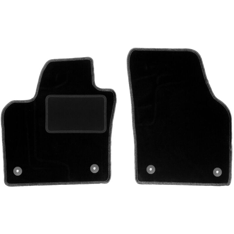 Tapis avant noirs pour Volkswagen Polo VI à hayon (2017-)