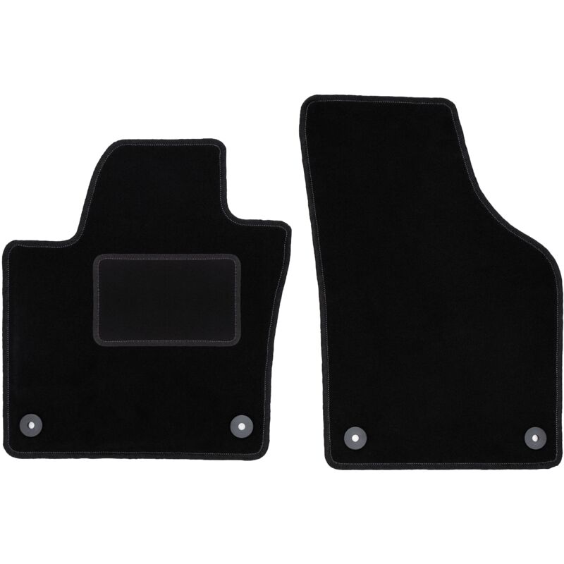 Tapis avant noirs pour Volkswagen Sharan II monospace (2010-)
