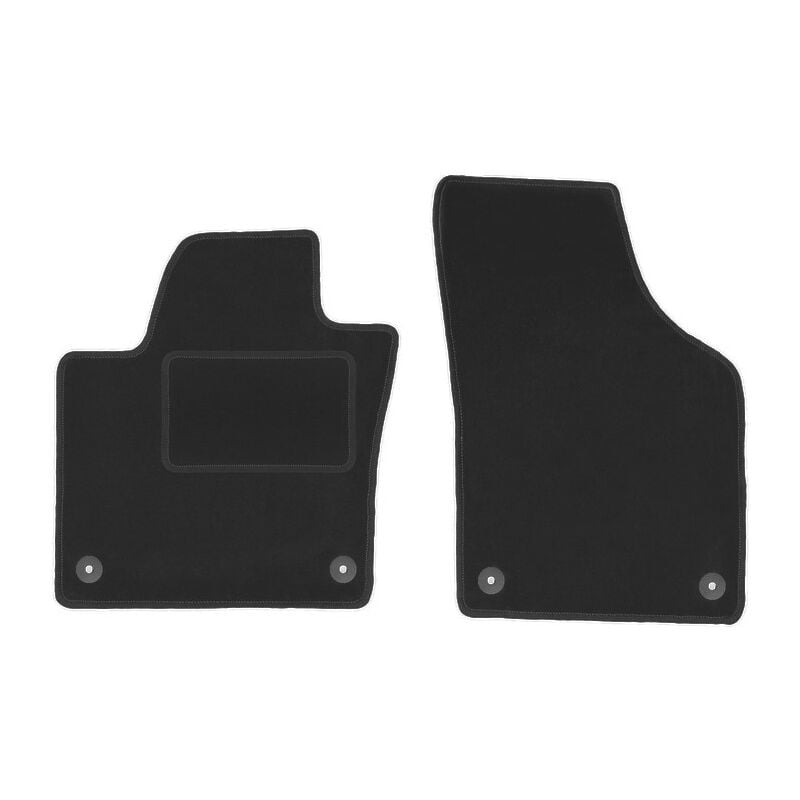 Tapis avant noirs pour Volkswagen Sharan II monospace (2010-)