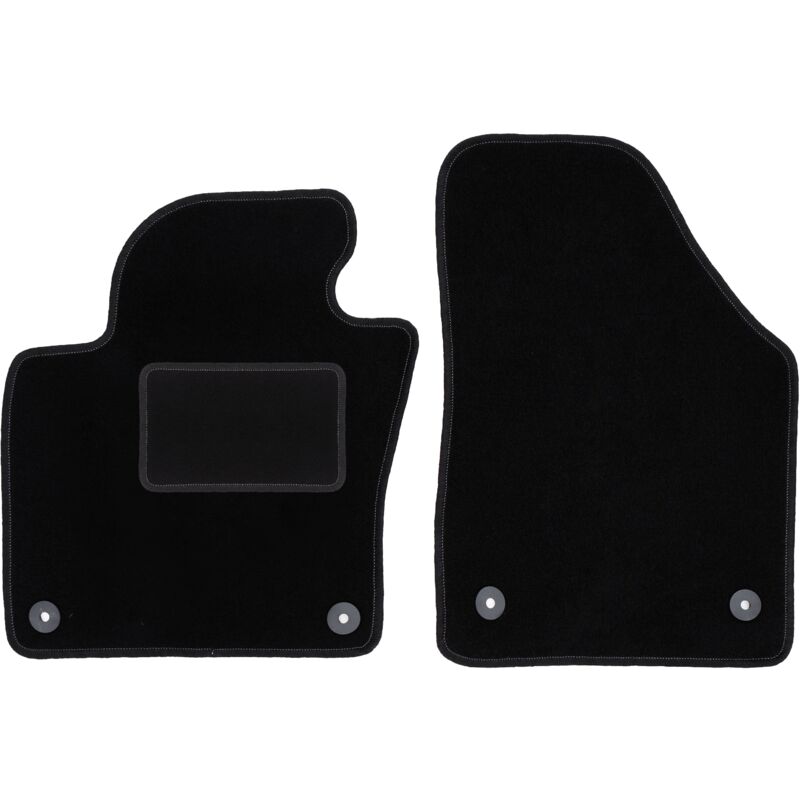 Tapis avant noirs pour Volkswagen Tiguan I monospace (2007-2015)