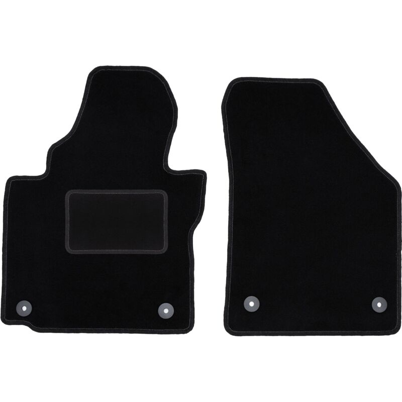 Tapis avant noirs pour Volkswagen Touran I 2FL monospace (2010-)