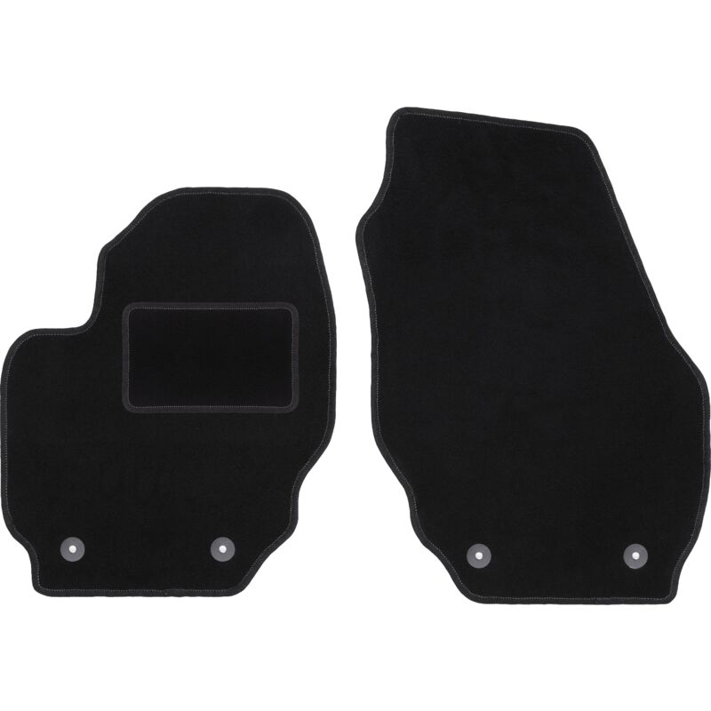 Tapis avant noirs pour : Volvo S80 II berline (2006-2016)