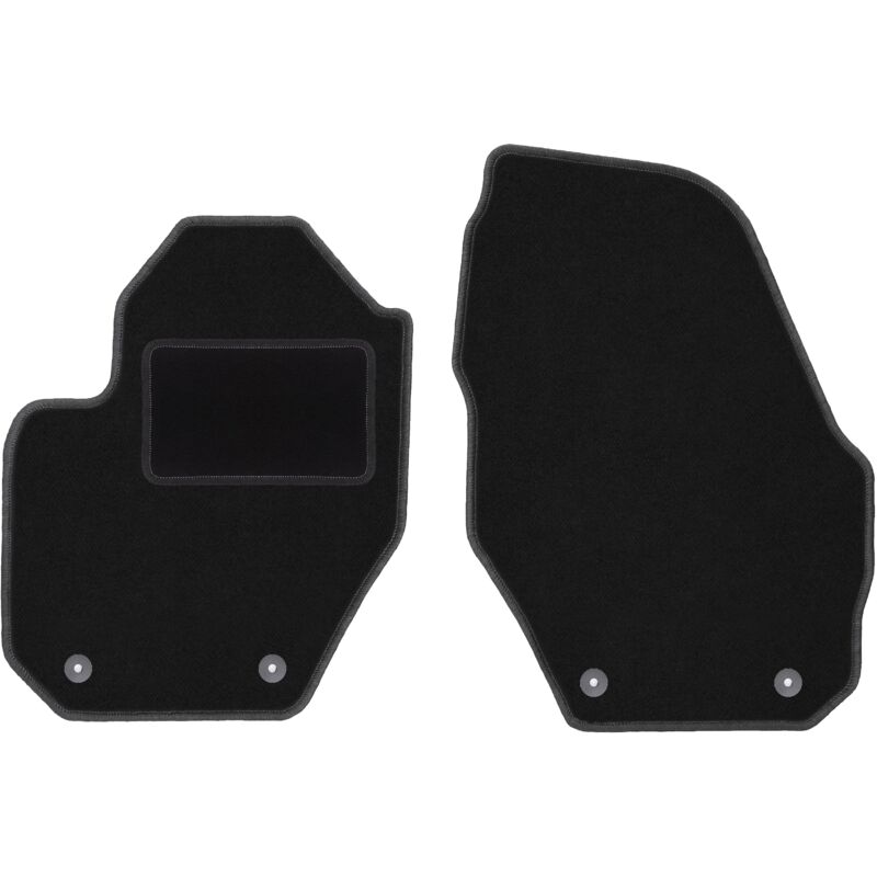 Tapis avant noirs pour : Volvo XC60 I crossover (2008-2017)