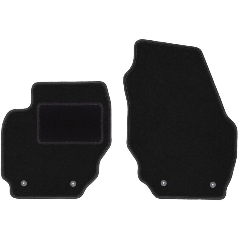 Tapis avant noirs pour Volvo XC70 III break (2007-2016)