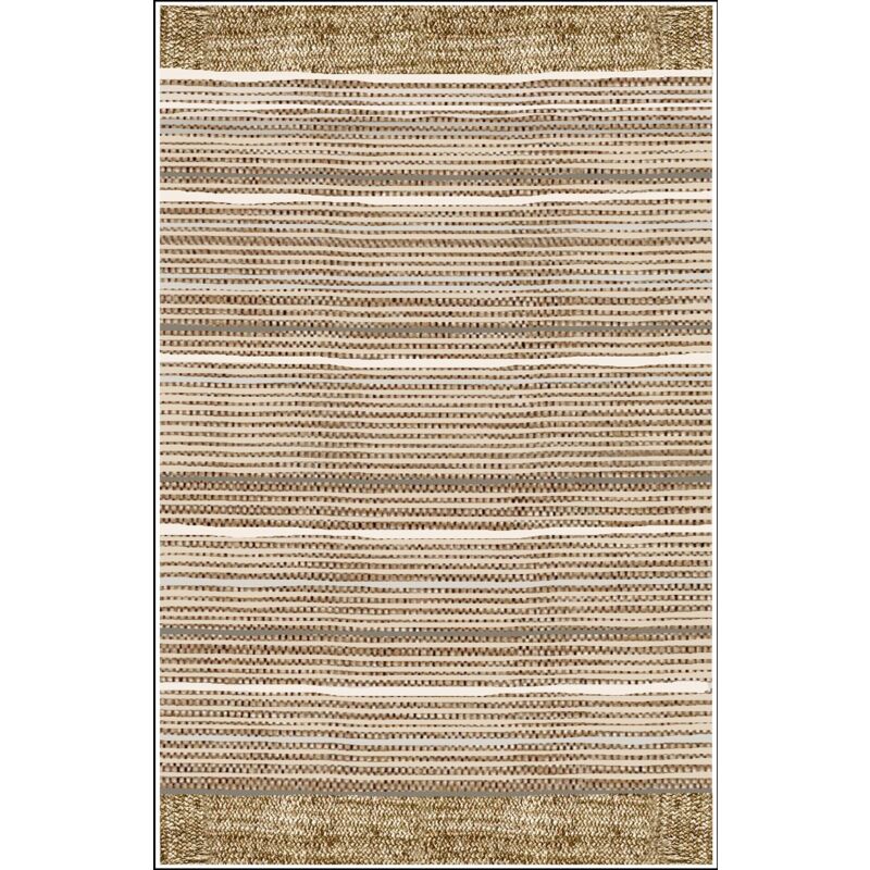 Vendorflair - Tapis Bahar Beige/Blanc Dimensions - 80x150 – Qualité supérieure pour Maison, Appartement, Bureau – Style élégant et durable – Confort
