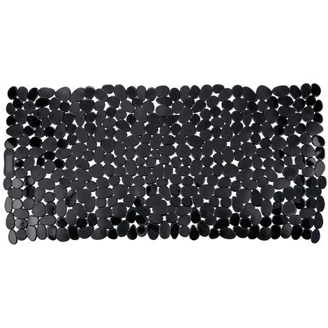 WENKO Tapis de baignoire antidérapant, tapis de bain, Paradise, PVC, 71x36 cm, Noir