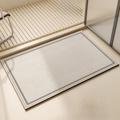 Tapis bain 40x60cm antidérapant épais absorbant séchage rapide doux, style 4