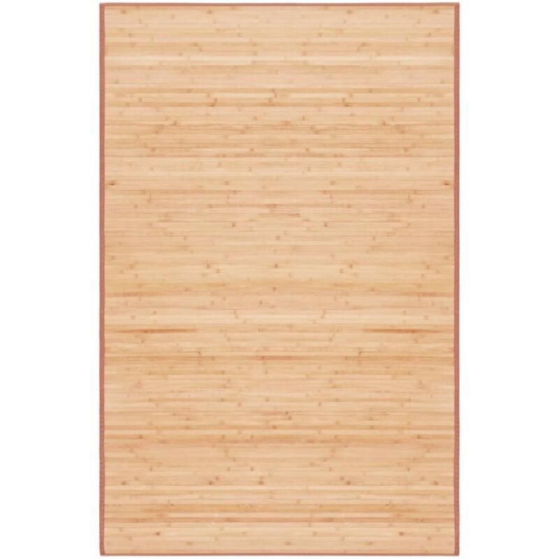 Vidaxl - Tapis en bambou 100x160 cm Marron