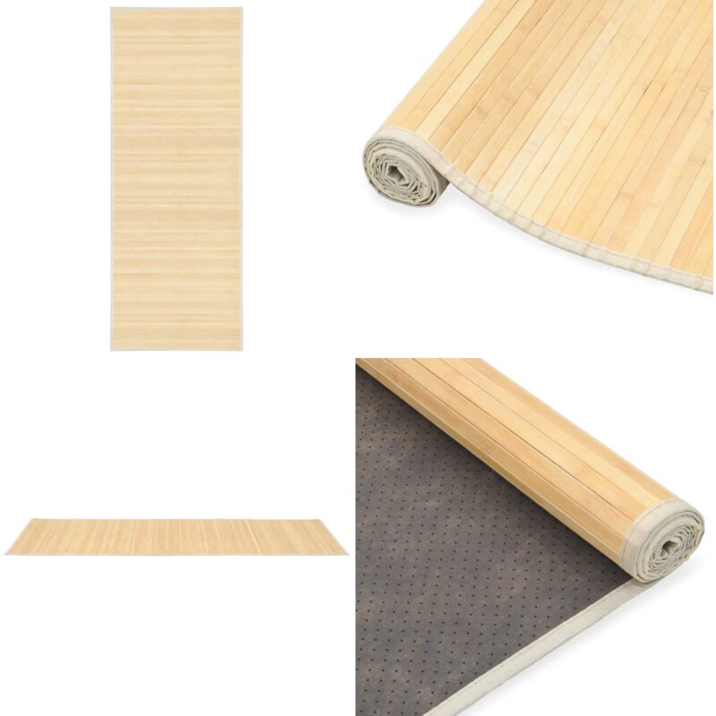 Vidaxl - Tapis Bambou 80x200 cm Naturel - Tapis En Bambou - Tapis Décoratif - Tapis Naturel - Tapis Salle à Manger - Tapis Séjour - Home & Living