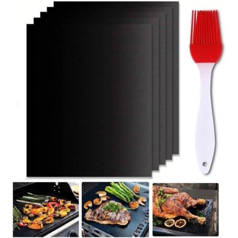 Tapis BBQ - 5PCS - Anti-adhérent - 40x33cm - PFOA-libre