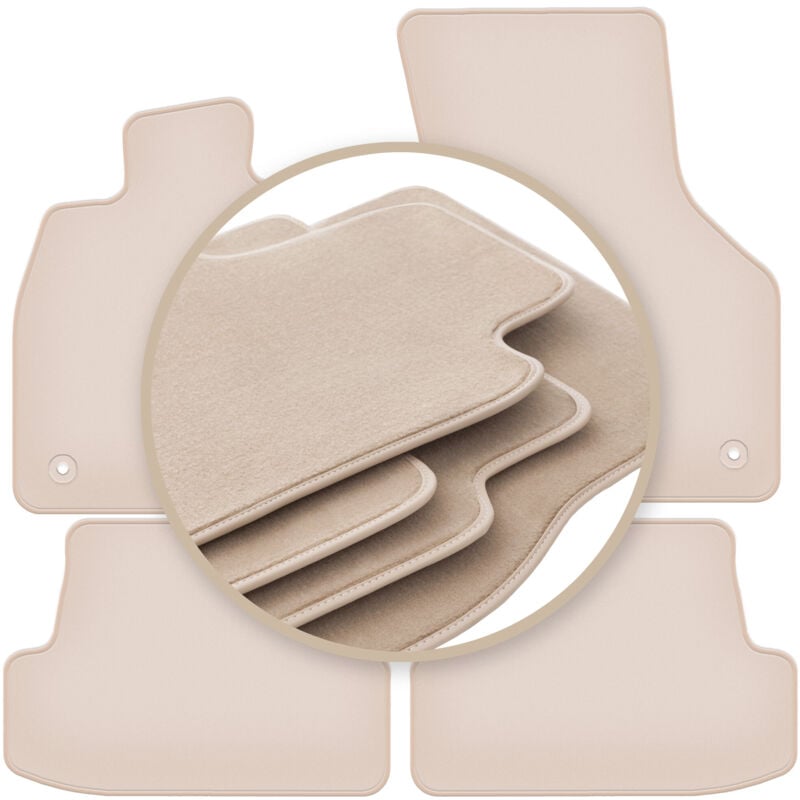 Tapis beiges PREMIUM pour : Audi A3 8V berline 5 portes, cabriolet 2012-