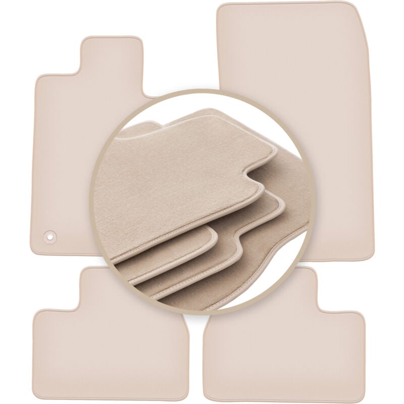 Tapis beiges PREMIUM pour : BMW 3 E30 berline, break 1982-1994