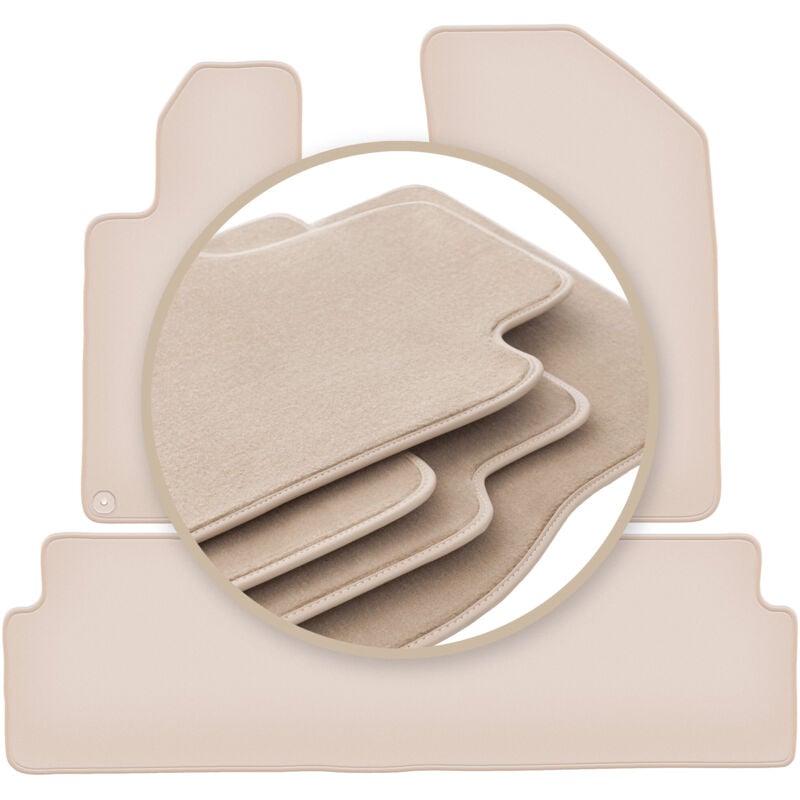 Tapis beiges PREMIUM pour : Peugeot 508 I berline, break, SW, RXH 2010-2018