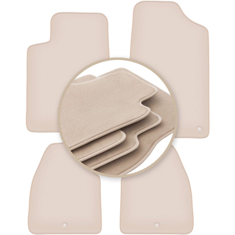 Tapis beiges PREMIUM pour : Peugeot 607 berline 1999-2010