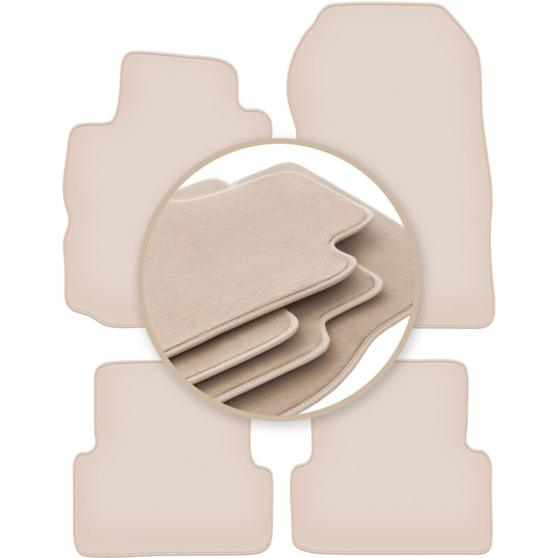 Tapis beiges PREMIUM pour : Renault Modus monospace 2004-2012