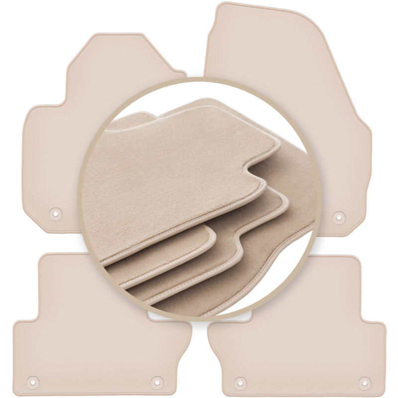 Tapis beiges PREMIUM pour : Volvo XC60 I crossover 2008-2017