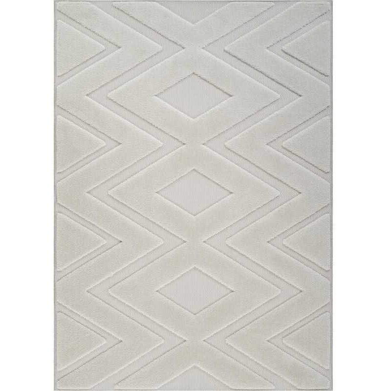 Tapis salon chambre berbère crème AGADIR 472 à relief et doux 160x230 cm