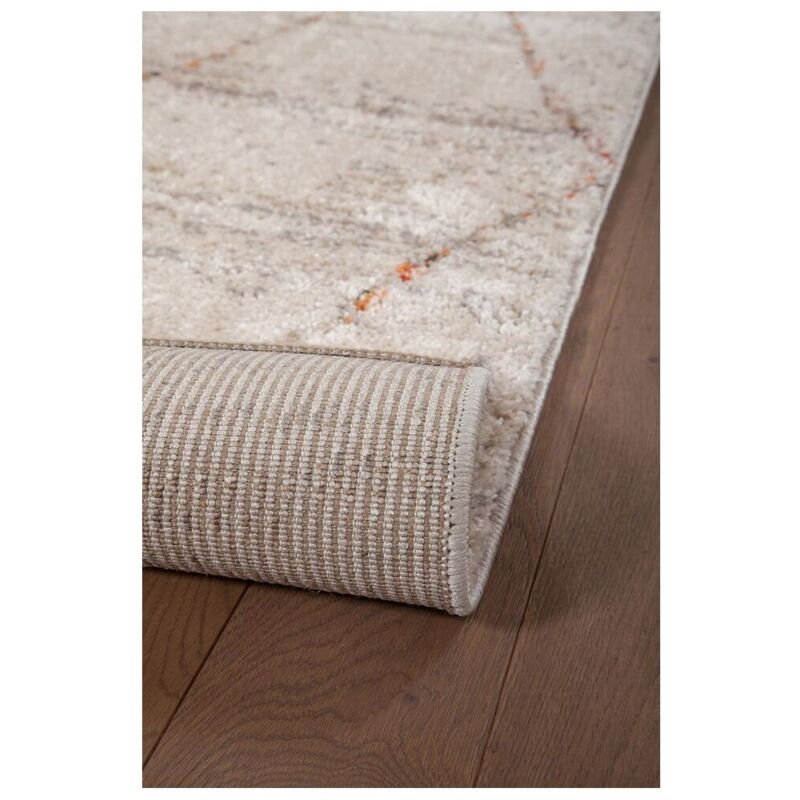 Deladeco - Tapis berbère ethnique rectangle Jade Beige 133x190