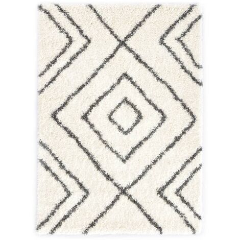 Tapis Berbère Pp Beige Et Gris 80x150 Cm 134075