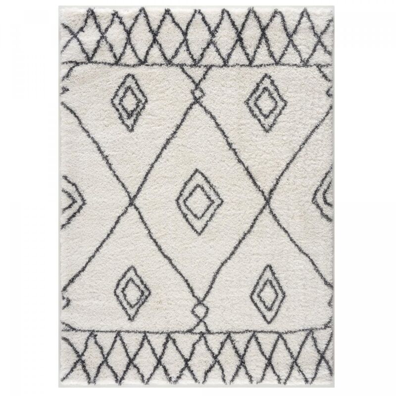 Jadorel - Tapis berbère motif ethnic 80x300 crème doux 2