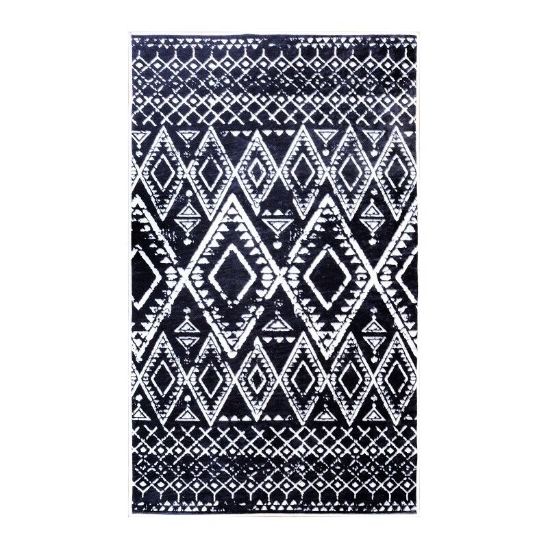Vendorflair - Tapis berberes, Anthracite Dimensions - 160x230 – Qualité supérieure pour Maison, Appartement, Bureau – Style élégant et durable –