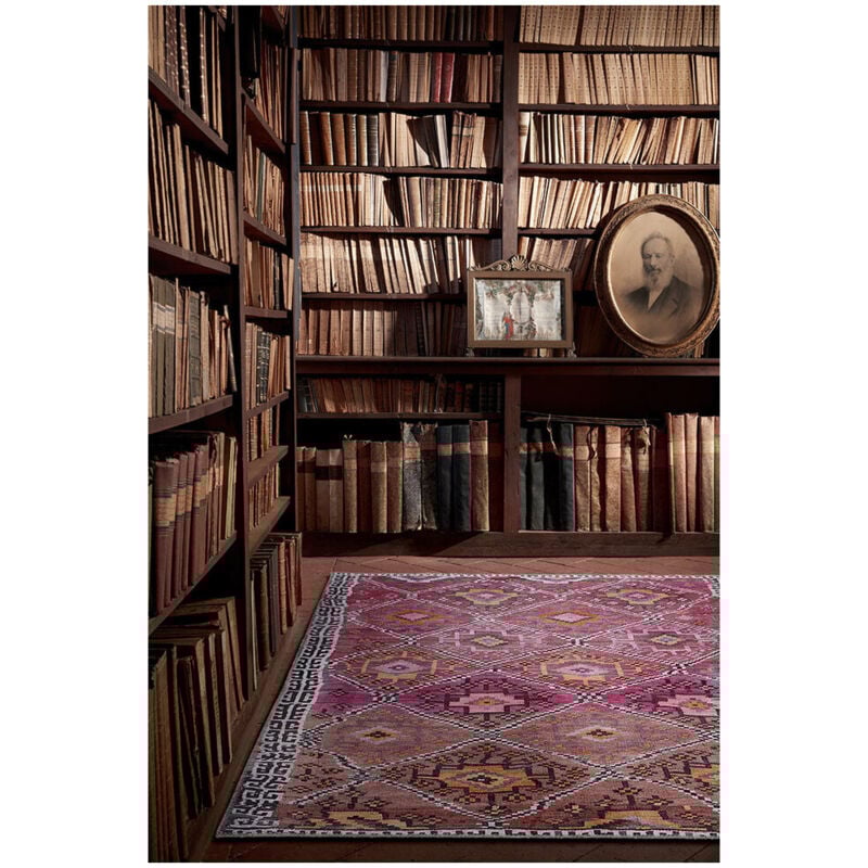 Deladeco - Tapis berbère multicolore ethnique pour salon Mallow Multicolore 160x230