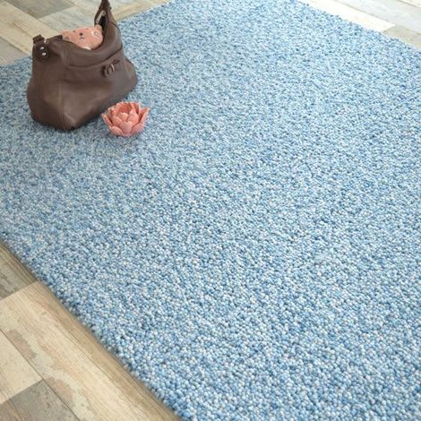 Tapis Billes - Bleu pastel - 120 x 170 cm - 18074016