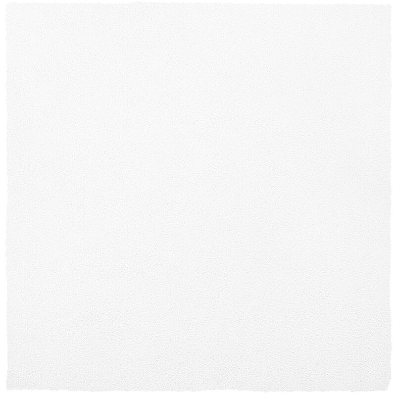 Beliani - Tapis Poils Longs Shaggy Blanc en Polyester et Coton Très Doux au Toucher pour Chambre ou Salon au Style Moderne 200 x 200 cm