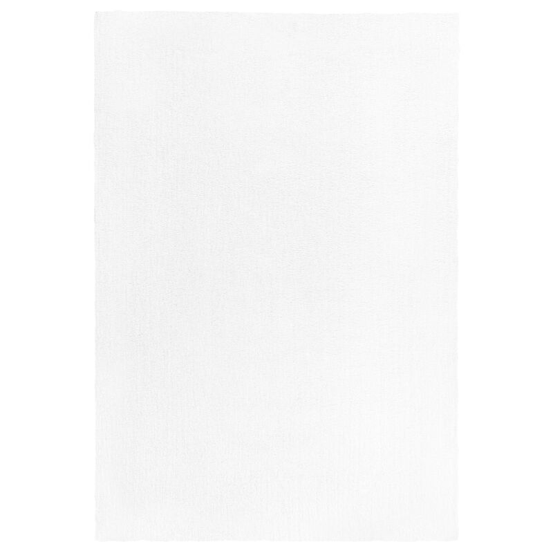 Beliani - Tapis Poils Longs Shaggy Blanc en Polyester et Coton Très Doux au Toucher pour Chambre ou Salon au Style Moderne 140 x 200 cm