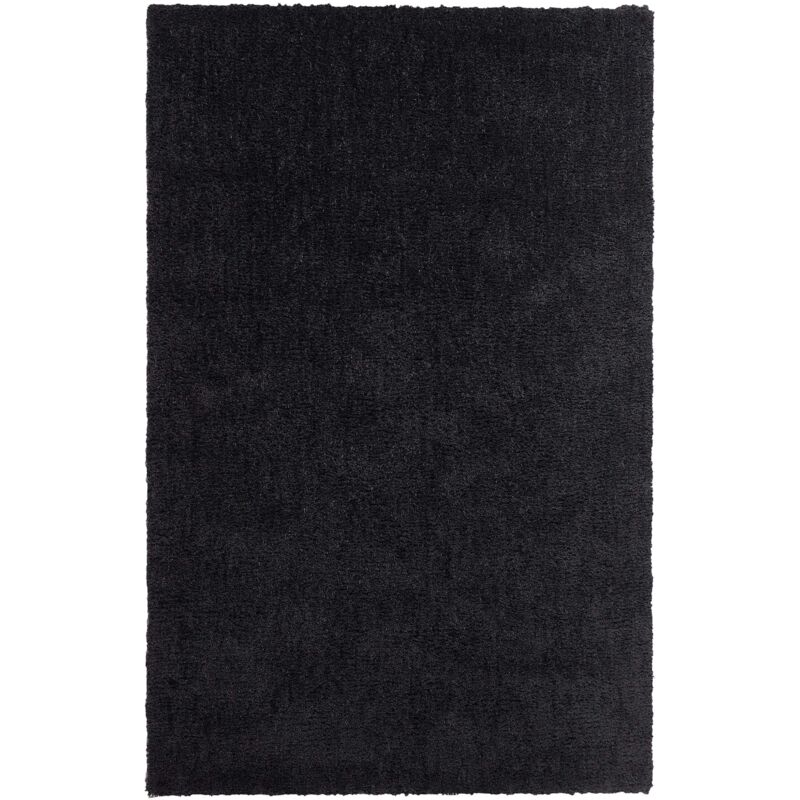 Beliani - Tapis Poils Longs Noir en Polyester et Coton pour Chambre ou Salon au Style Moderne 200 x 300 cm