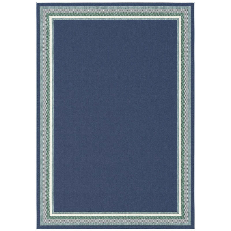 Hellocarpet - Tapis bleu plat intérieur et extérieur Bonner Bleu 160x230 - Bleu
