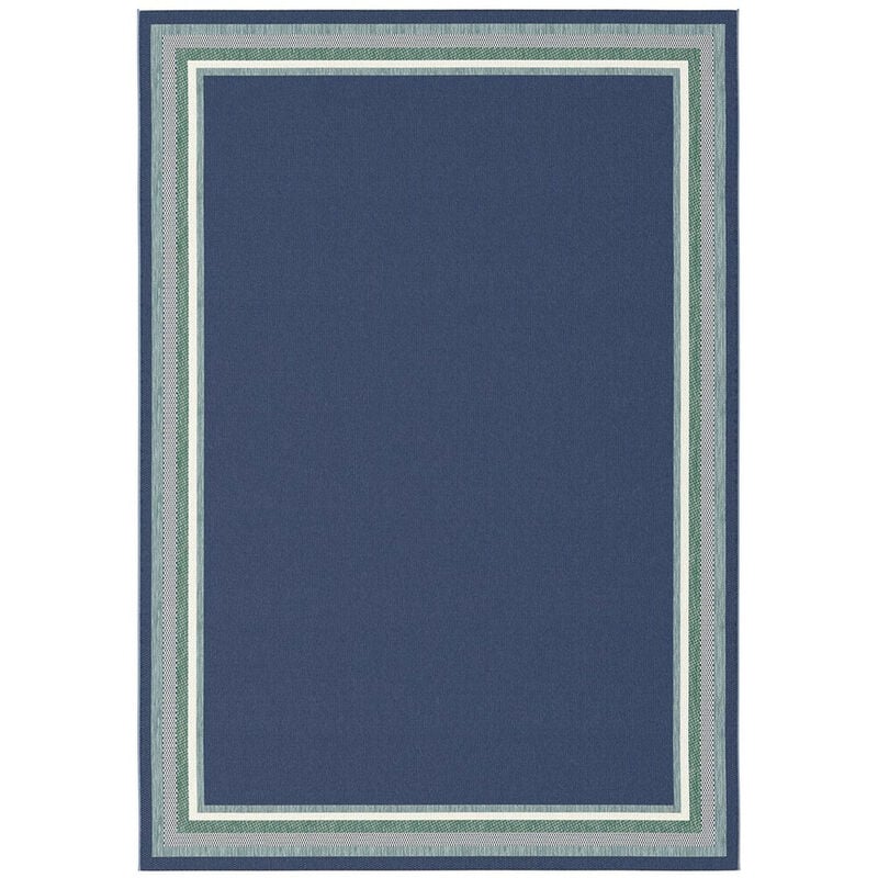 Hellocarpet - Tapis bleu plat intérieur et extérieur Bonner Bleu 200x290 - Bleu